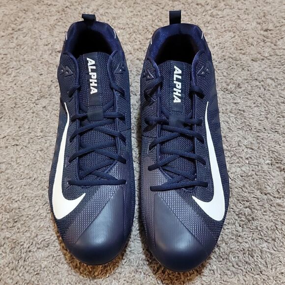 Nike Mens Alpha Menace Pro Low TD Promo 922804-414 Football Cleats Size 16 Navy - Picture 5 of 8